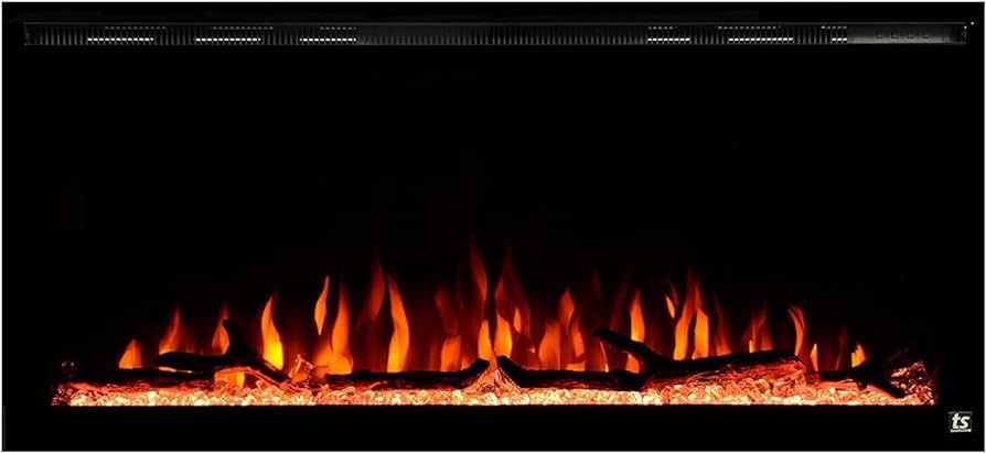Touchstone Sideline Elite Smart Electric Fireplace - Alexa®/WiFi Enabled- 42 Inch Wide - in Wall... | Amazon (US)