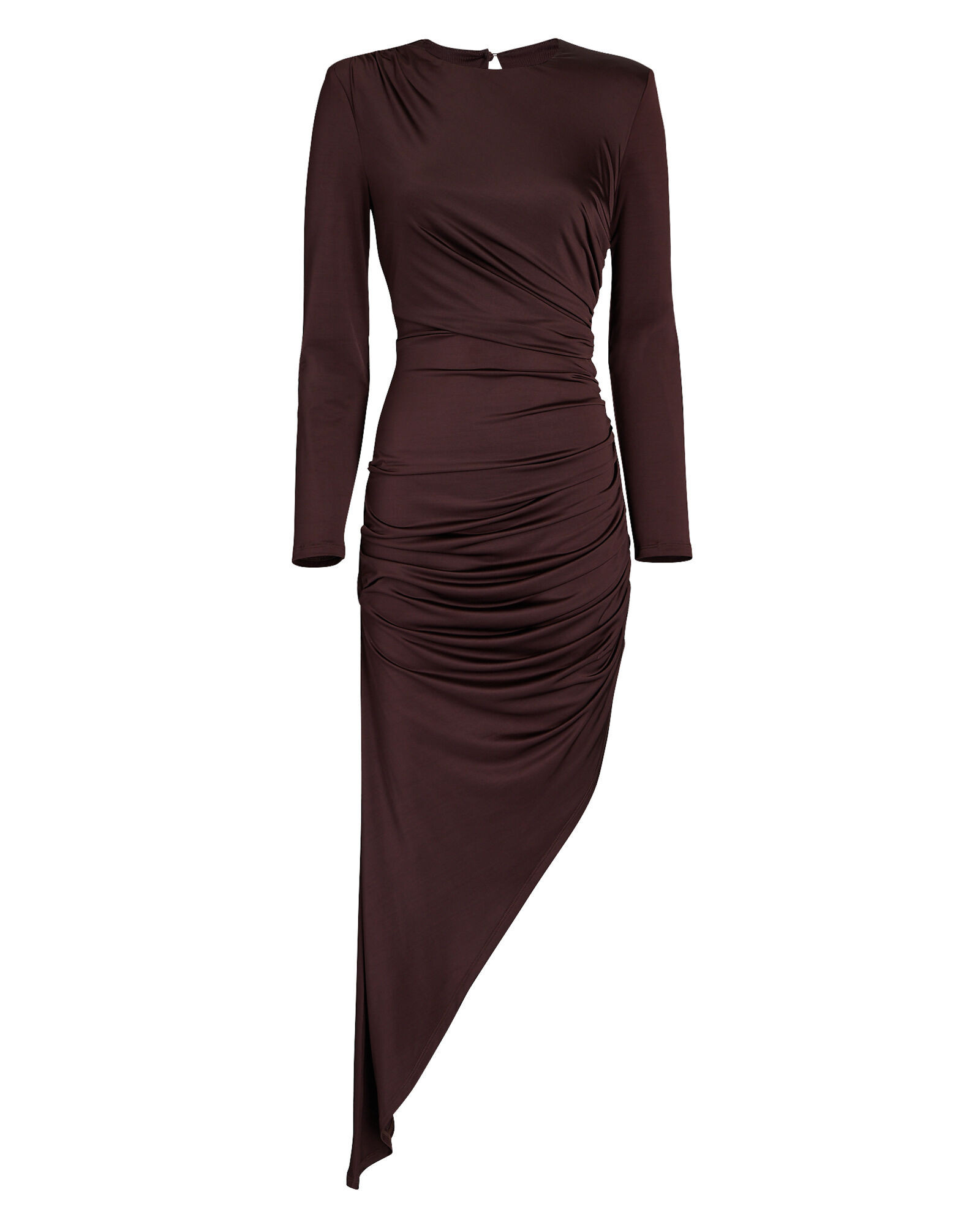 Tristana Asymmetric Ruched Jersey Dress | INTERMIX