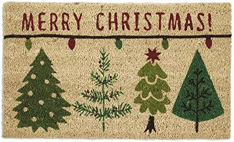 DII Christmas Collection Natural Coir Doormat, 17x29, Christmas Trees | Amazon (US)