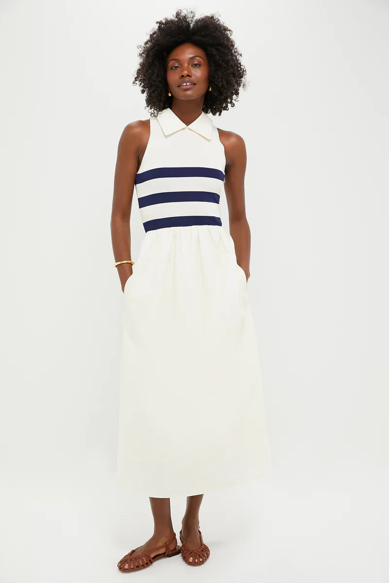Ivory Stripe Marina Dress | Tuckernuck (US)