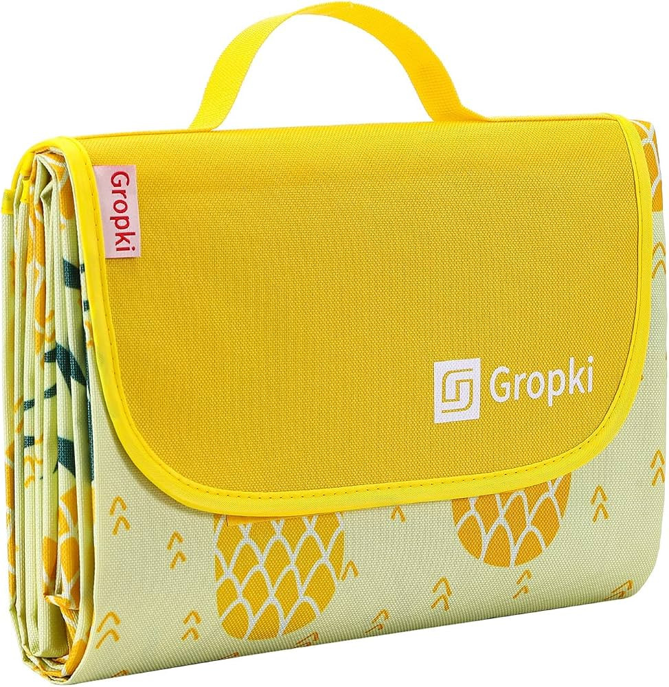 Gropki Extra Large 80"x 60"Outdoor Multifunctional Foldable Picnic Blanket, Dual Layers Waterproo... | Amazon (US)