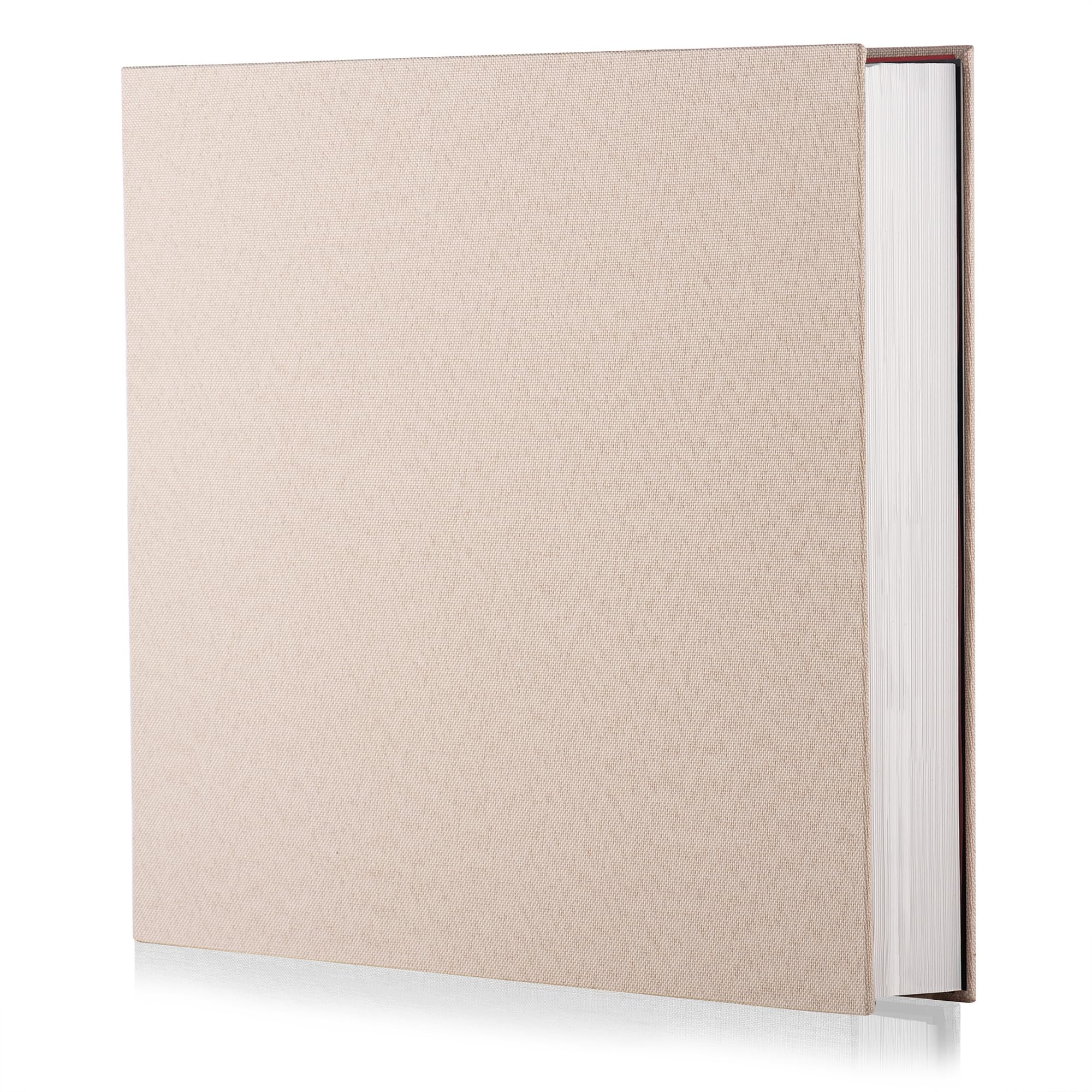 Photo Album Self Adhesive Scrapbook Album for 4×6 Pictures DIY Magnetic Linen Cover Album 30 Blank Pages for Family Wedding, Birthday, Christmas, Anniversary (Light Beige) | Amazon (US)