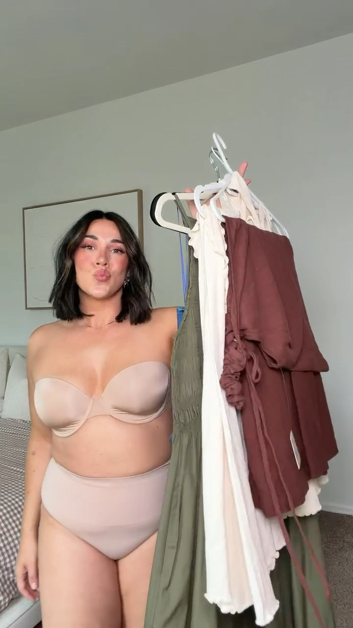 Midsize summer outfits ft. the best strapless bra that exists! Wear the tube tops & one shoulders without sacrificing comfort!

#LTKSeasonal #LTKootd #LTKMidsize