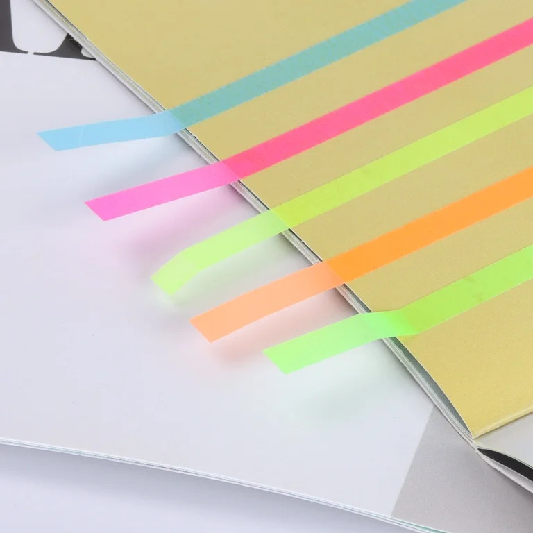 Pen + Gear Transparent Sticky Highlights, 0.2x5.5 Inch, Assorted Colors, 9 Pads | Walmart (US)