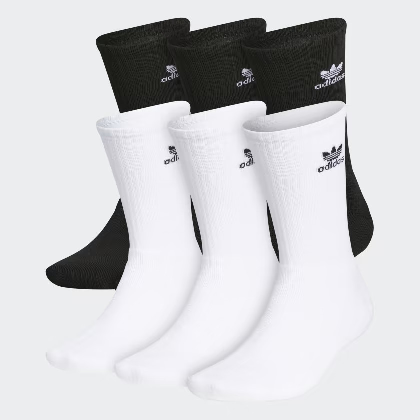 Trefoil Crew Socks 6 Pairs | adidas (US)