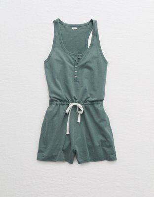 Aerie Sunwashed Desert Romper | American Eagle Outfitters (US & CA)
