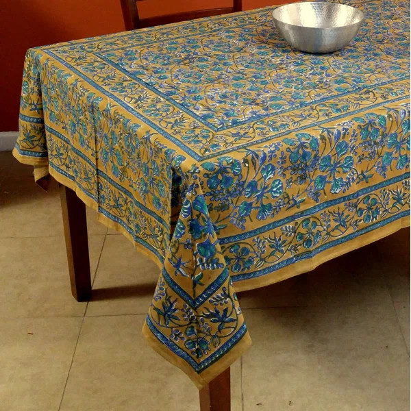 Pakin Cotton Dabu Block Print Tablecloth | Wayfair North America
