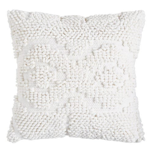Textural Woven White Pillow | Pier 1 Imports