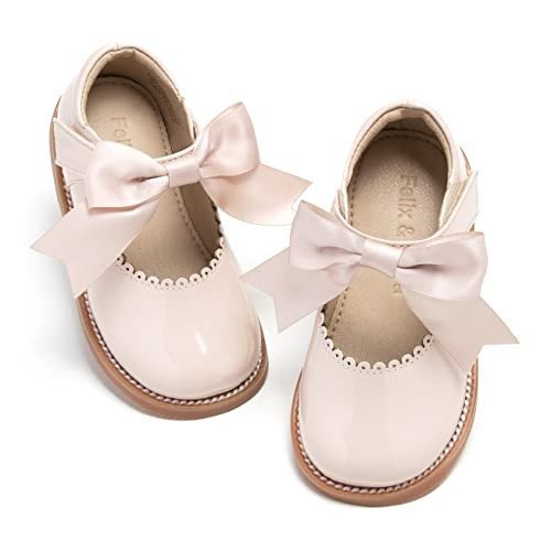 Felix & Flora Toddler Little Girl Mary Jane Dress Shoes - Ballet Flats for Girl Party School Shoe... | Amazon (US)