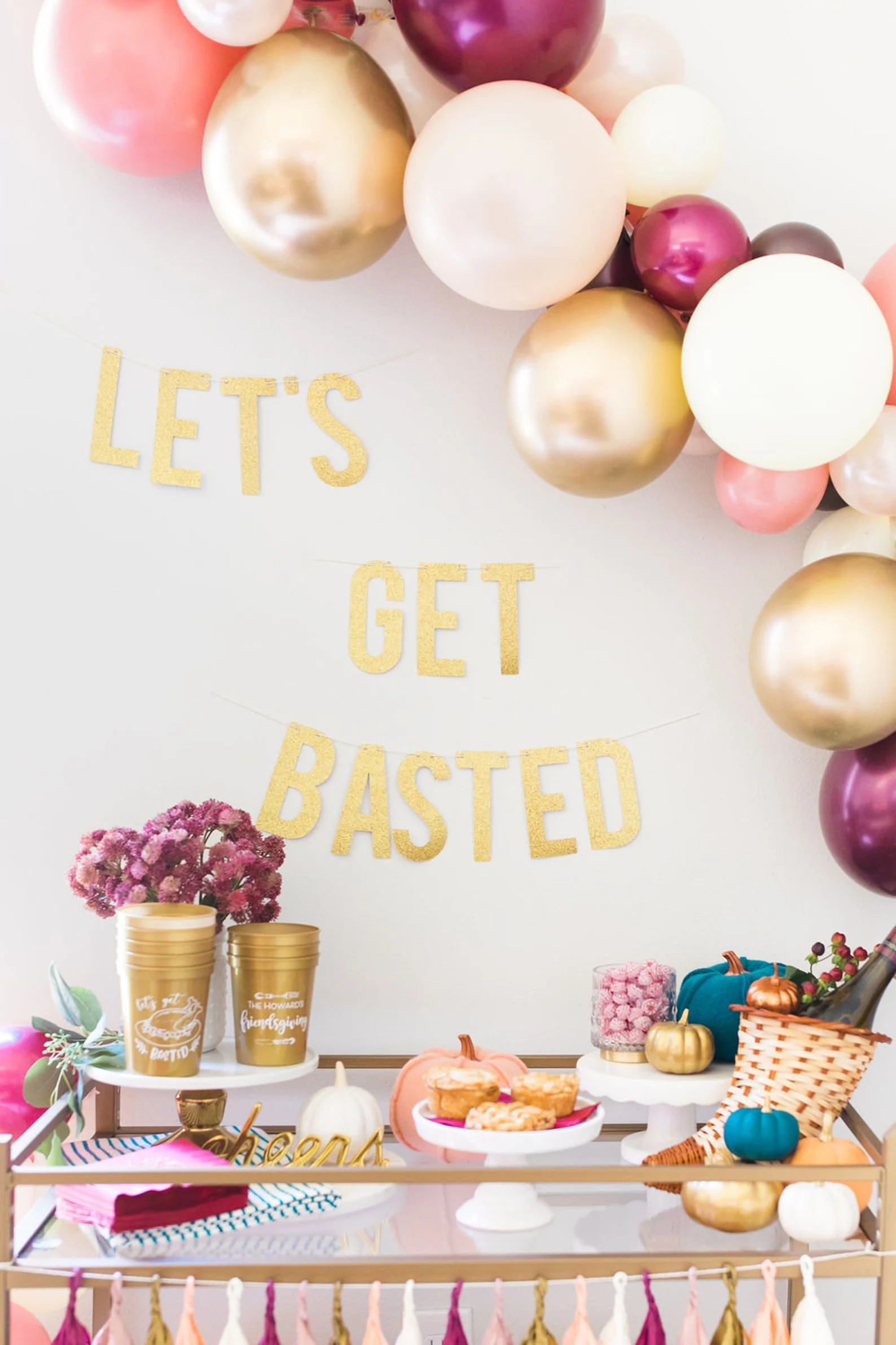 Lets Get Basted Banner  Friendsgiving Banner  Friendsgiving | Etsy | Etsy (US)