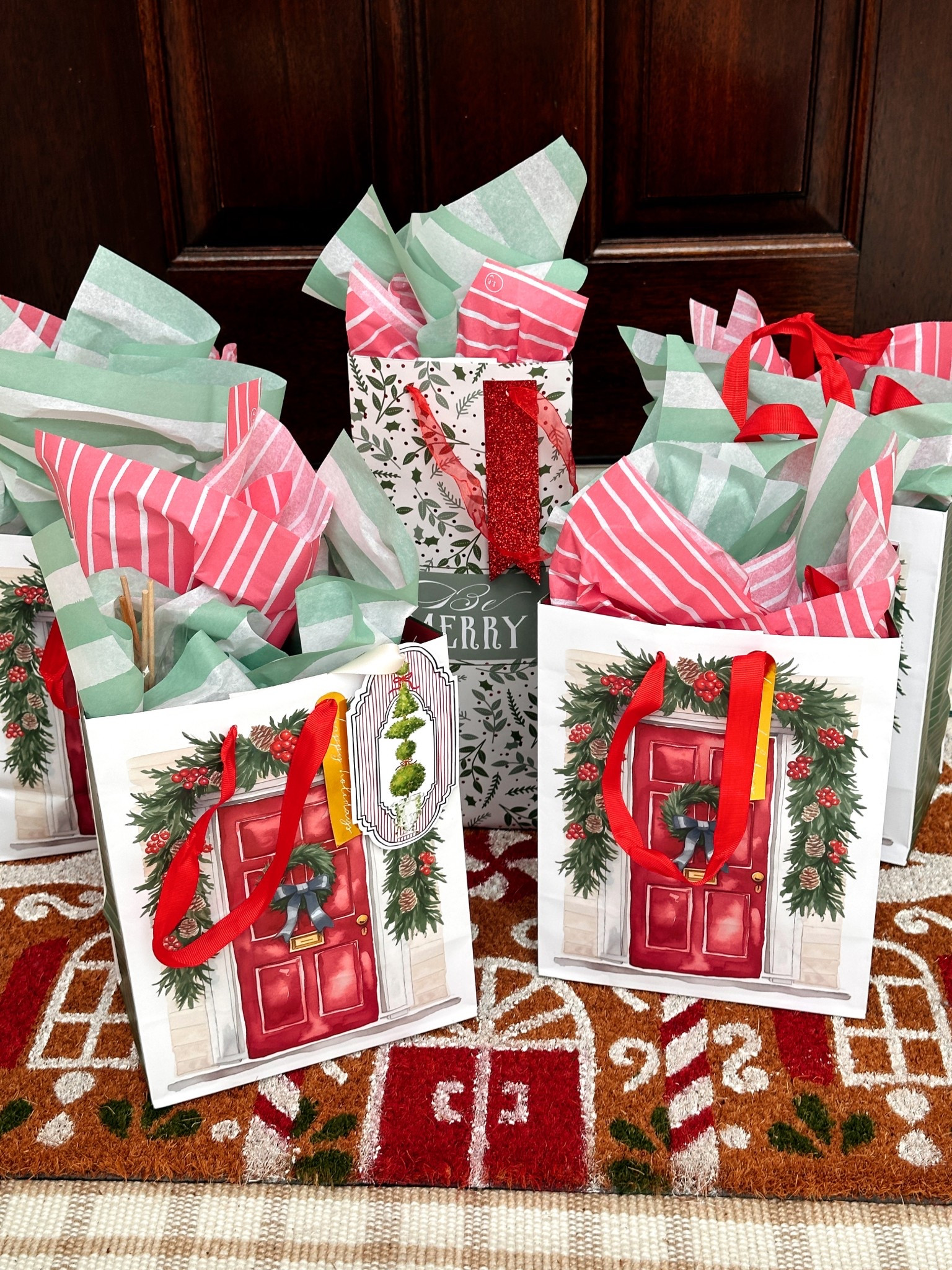 Easy gifting for your neighbors🏡🎄Cocoa & marshmallows with the cutest gift bags. 
Other ideas could be a favorite candle scent, a tea towel tied with a few recipe cards, their go-to cocktail mixer, homemade cookies, 🍪 a favorite seasoning, or plants like a Christmas cactus or Poinsettia🎁

The Styled Season, gift wrap, Christmas gifts, neighbor gifts 

#LTKSeasonal #LTKGiftGuide #LTKHoliday
