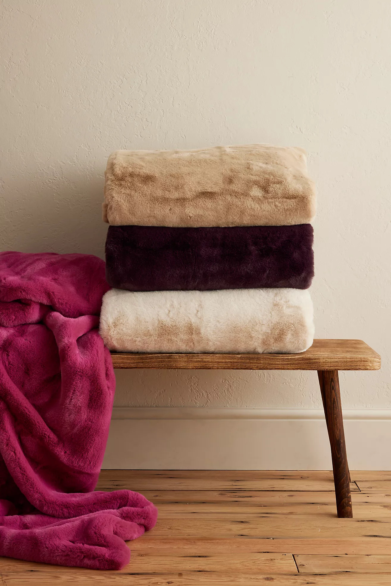 Sophie Faux Fur Throw Blanket | Anthropologie (UK)