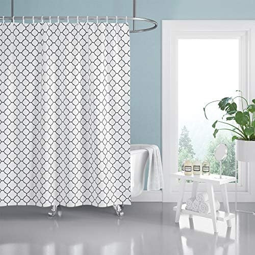 Amazon.com: BIGTONE Shower Curtain Set with 12 Hooks,Bathroom Fabric Fall Curtains Waterproof Col... | Amazon (US)