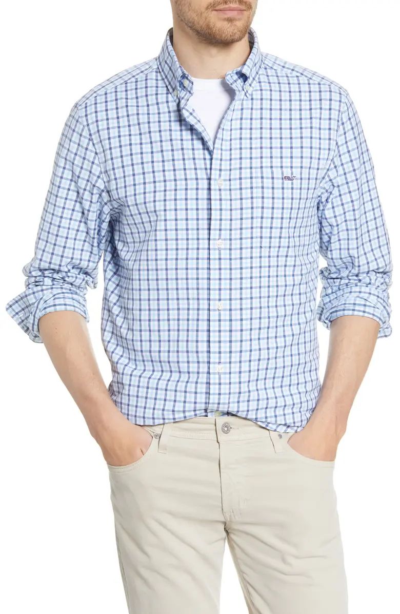 Tucker Mizpah Plaid Button-Down Performance Shirt | Nordstrom