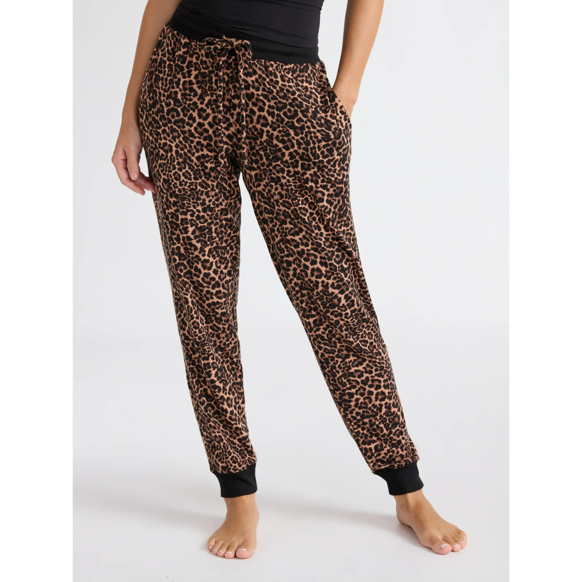 Joyspun Women's Cozy Lounge Collection Hacci Knit Sleep Joggers, 29'' Inseam, Sizes XS-3X | Walmart (US)