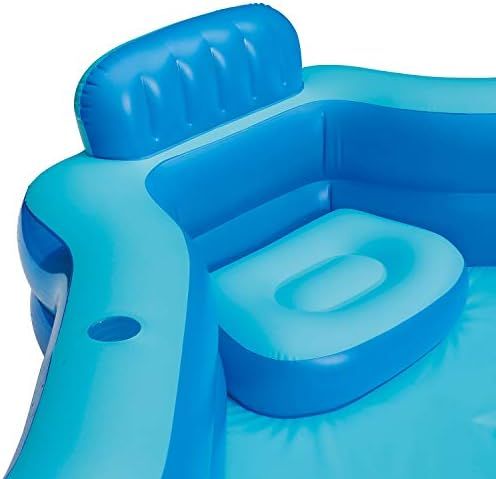 Summer Waves KB0706000 8.75ft x 26in Outdoor Inflatable Ring Above Ground 4 Person Deluxe Comfort... | Amazon (US)