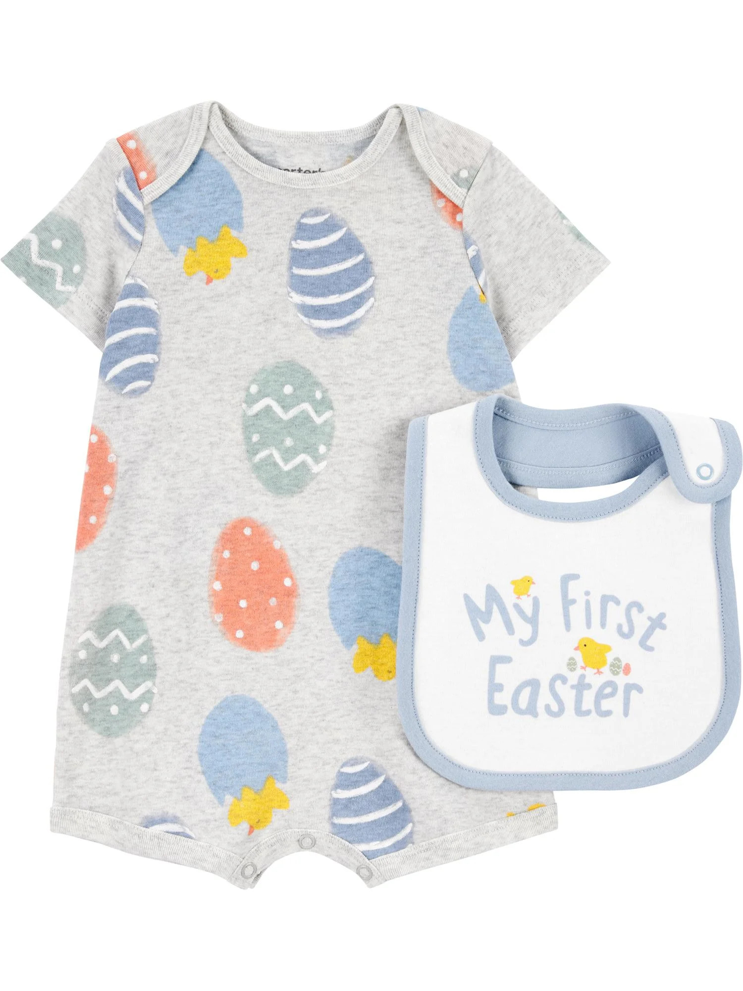 Carter's Child of Mine Baby Boy Easter Romper, 2-Piece, Sizes Newborn-12 Months - Walmart.com | Walmart (US)