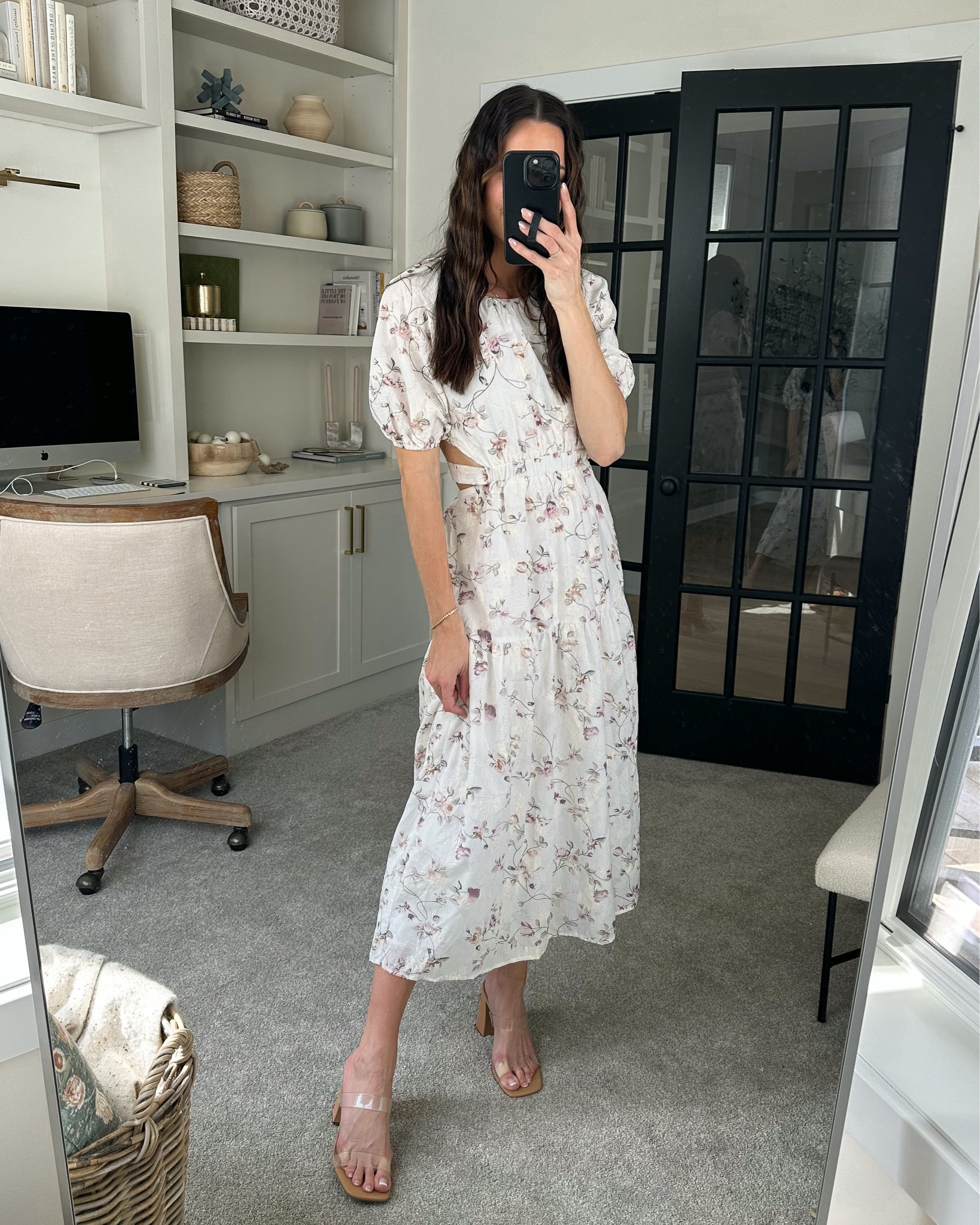 Dress: true to size (S) 
Sandals: true to size 

Floral dress, Easter dress, white spring dresses 

#LTKstyletip #LTKFind #LTKunder100