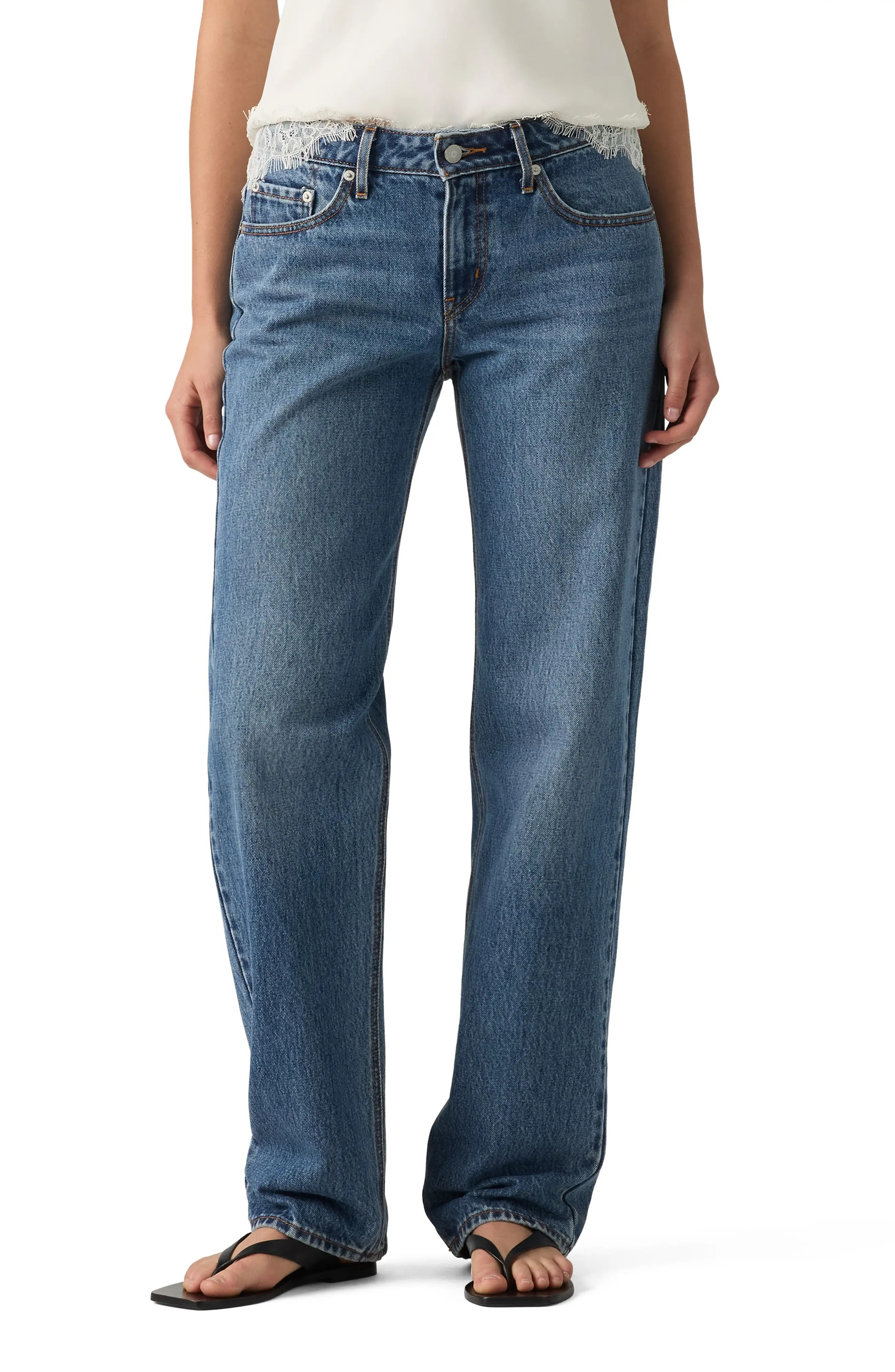Levi's Low Straight Leg Jeans (Women) | Nordstrom | Nordstrom