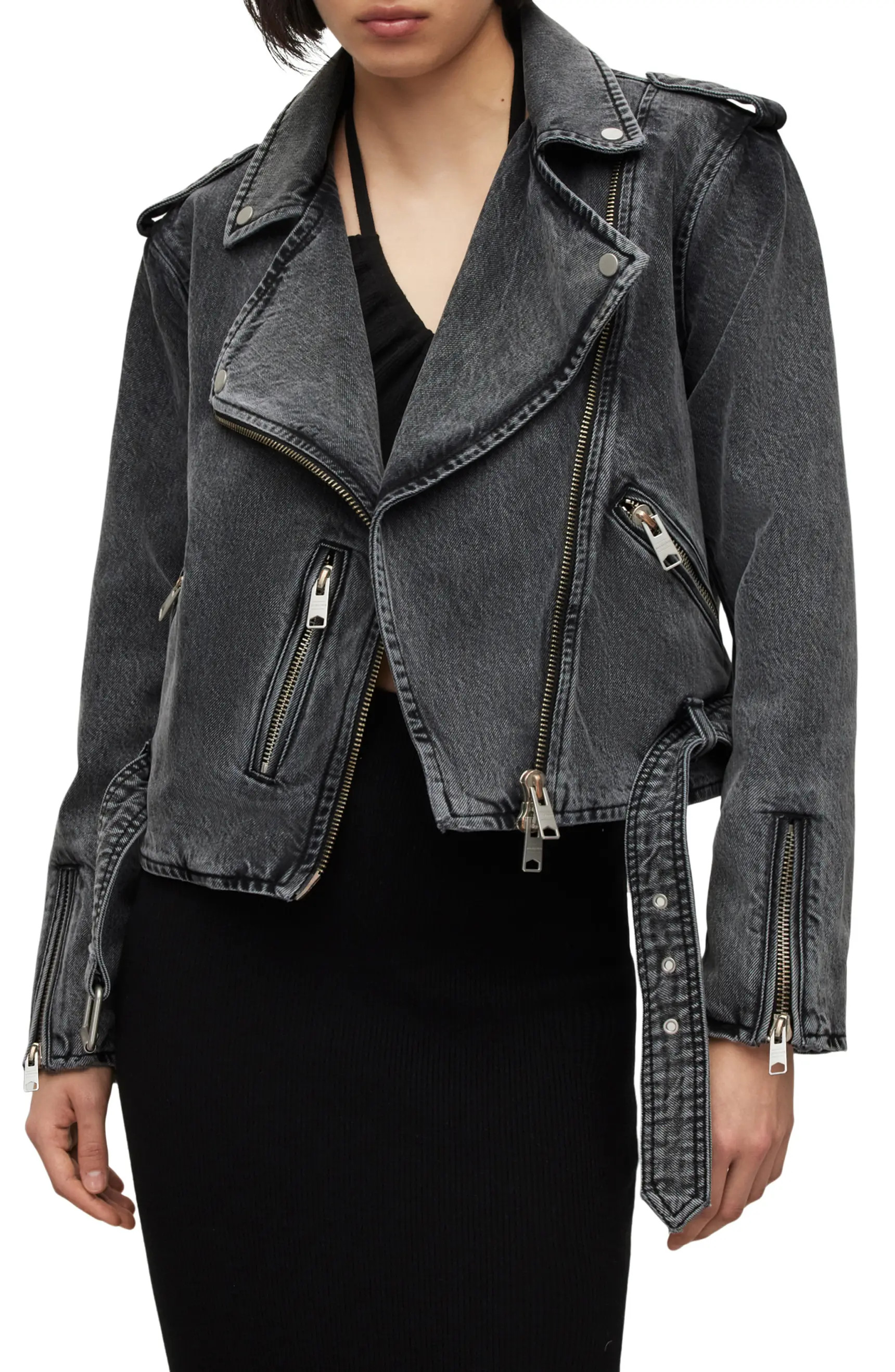 Balfern Denim Biker Jacket | Nordstrom