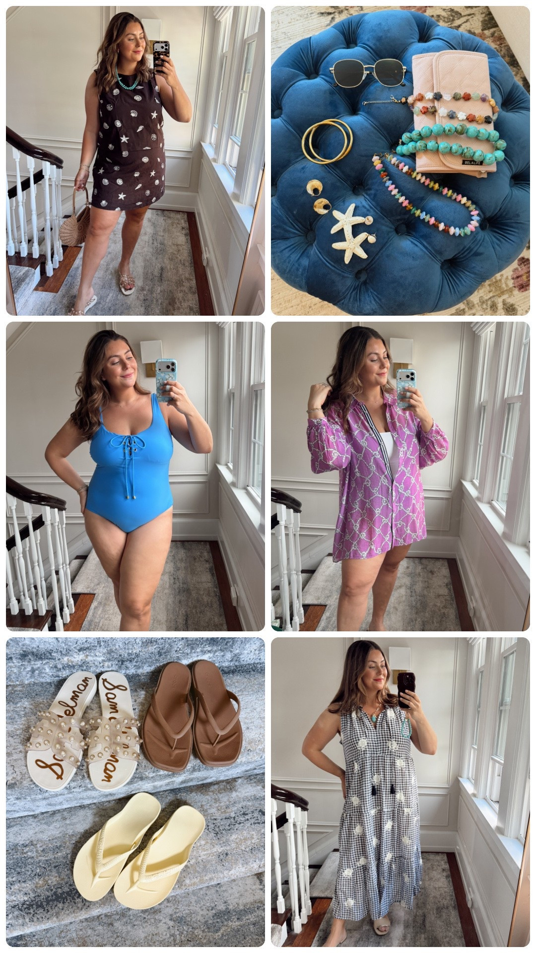 A sneak peek of what I brought on vacation - one piece swimsuits, coverups, maxi dresses, matching sets, sandals, and accessories.

#LTKMidsize #LTKSwim #LTKTravel