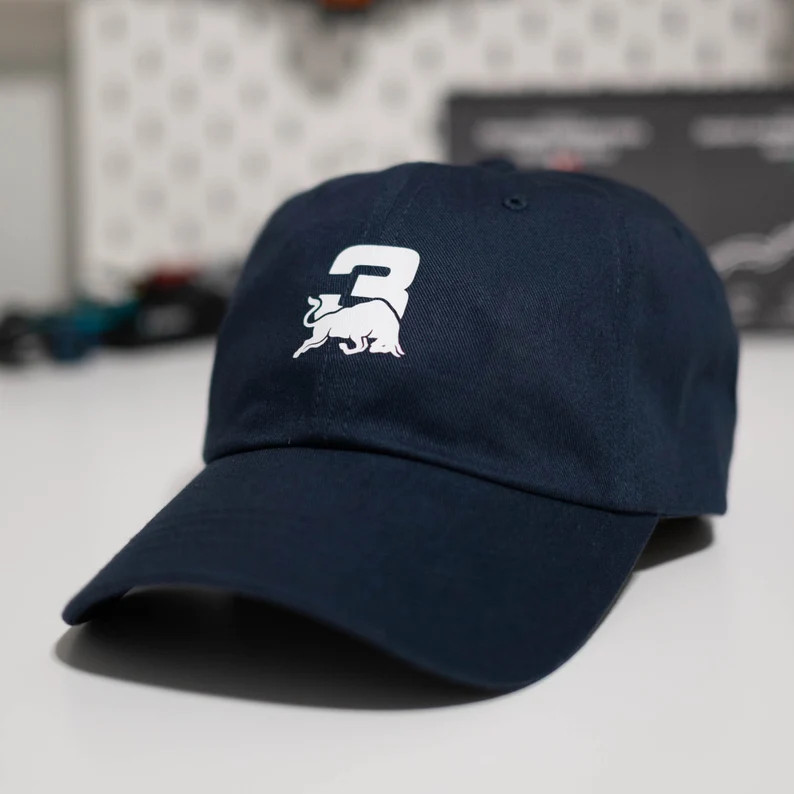 Daniel Ricciardo 3 Bull F1 Dad Hat Navy - Red Bull AlphaTauri Visa Cash App Racing Bulls Formula ... | Etsy (US)