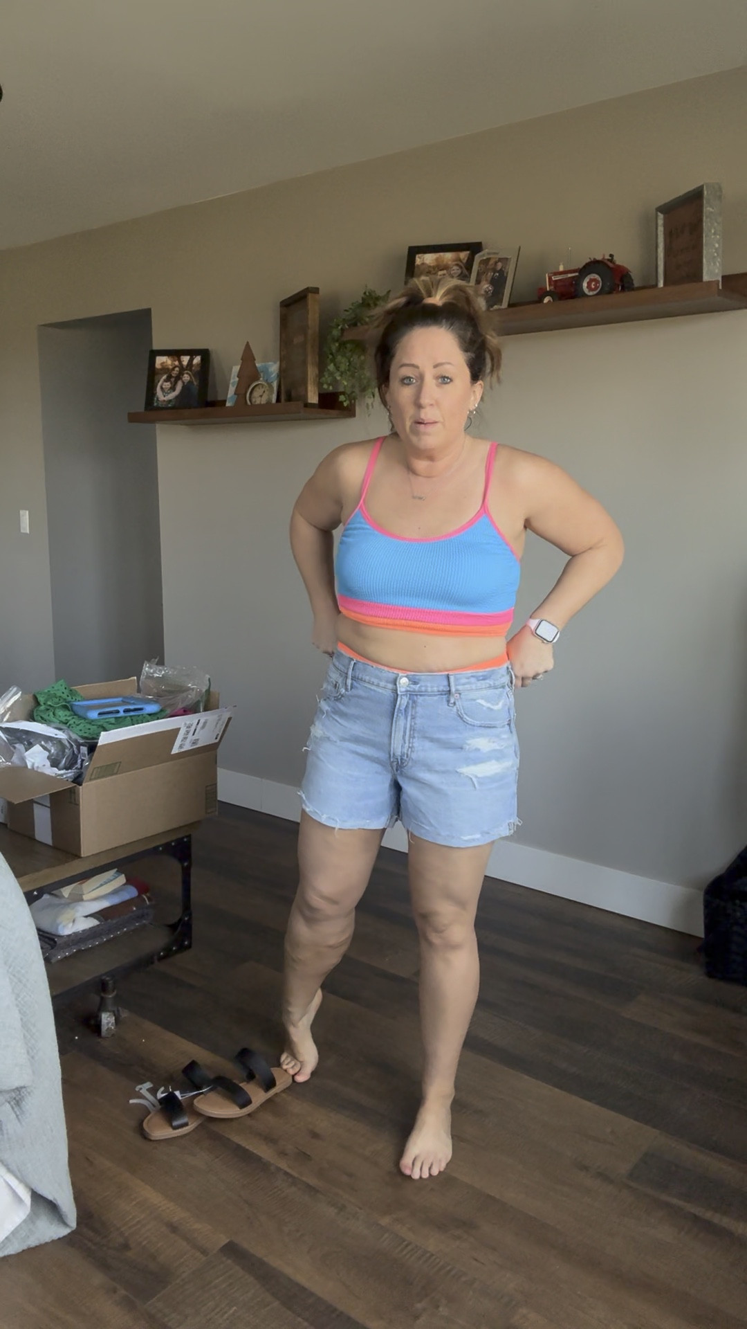 Obsessed with these Jean shorts. Could even size down. I’m 5’5 180 lbs wearing a size large. 

Resort wear, vacation outfits, spring break, vacation, cruising, destination 

#LTKMidsize #LTKSwim #LTKSeasonal