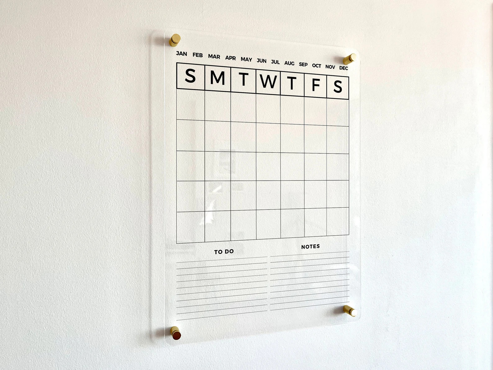 Acrylic Monthly and Weekly Wall Calendar Personalized Dry - Etsy | Etsy (US)