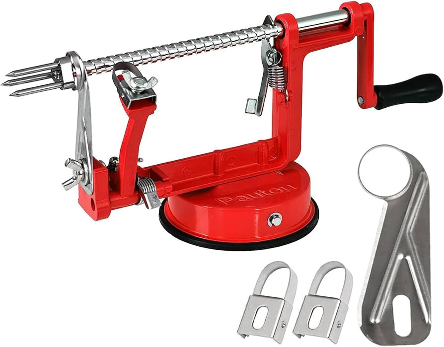 Apple Peeler, Slicer Corer Potato Peelers 3 In 1, Stainless Steel Heavy Duty with Suction Cup Bas... | Amazon (US)