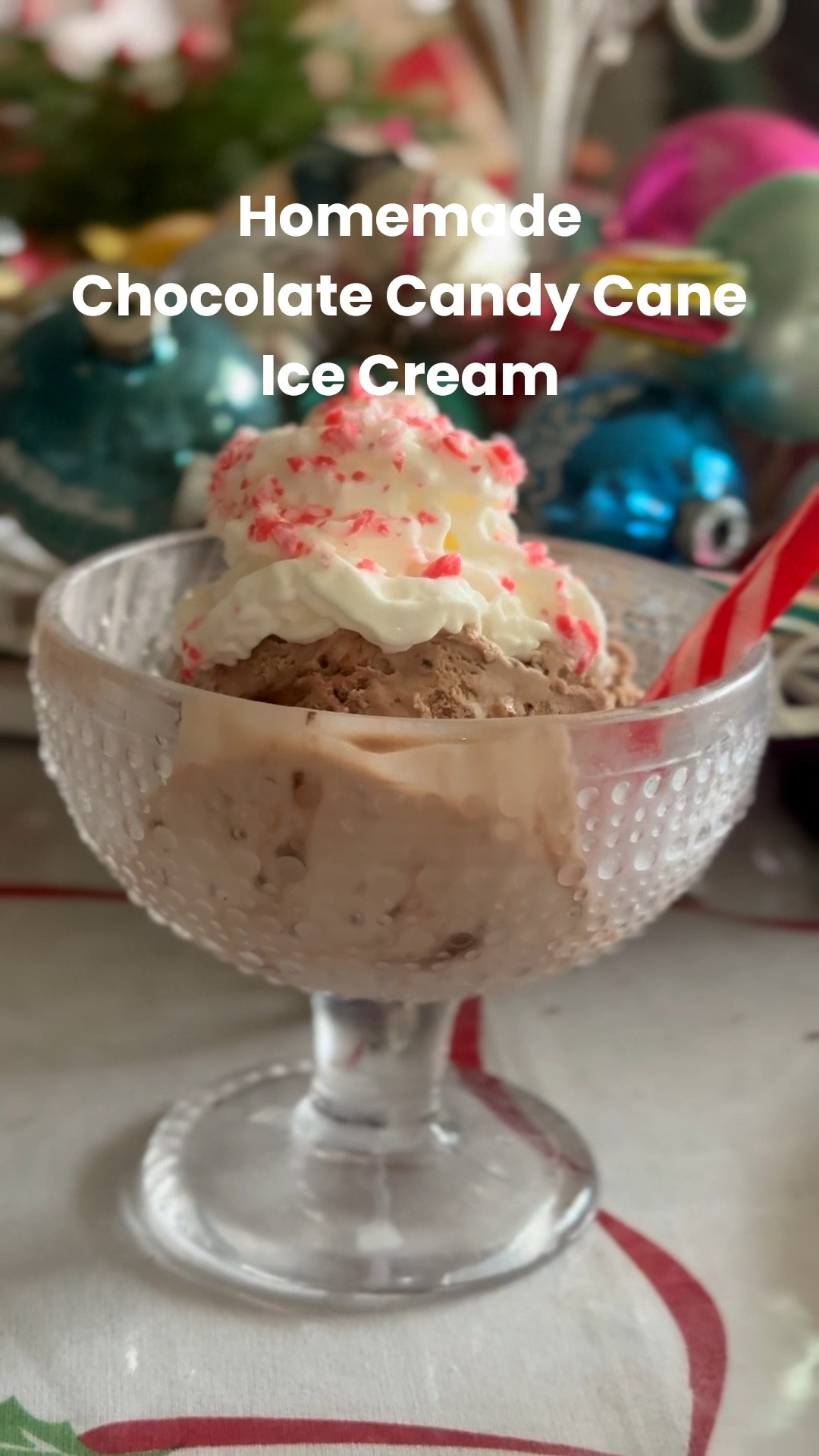 Holiday dessert idea! Homemade chocolate candy cane ice cream recipe! If you get a stand mixer for Christmas you’re going to want to make this ASAP! You don’t need a special bowl or an ice cream maker for this no churn recipe! It’s absolutely delicious, and so easy to make! ❤️

Chocolate Candy Cane Ice Cream (No-Churn)

Ingredients
• 2 cups heavy whipping cream
• 1 can sweetened condensed milk
• 2 tablespoons vanilla extract
• 2 tablespoons cocoa powder
• 3 candy canes, crushed (or more to taste)

Method
Whip cream to stiff peaks. Mix in vanilla, then gently fold in condensed milk. Add cocoa powder and mix until smooth. Fold in crushed candy canes, transfer to a container, and freeze until set.

#LTKHoliday #LTKfoodie #LTKHome