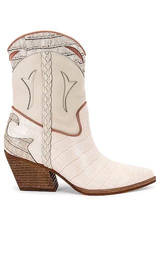 Loral Boot in Ivory Croco | Revolve Clothing (Global)