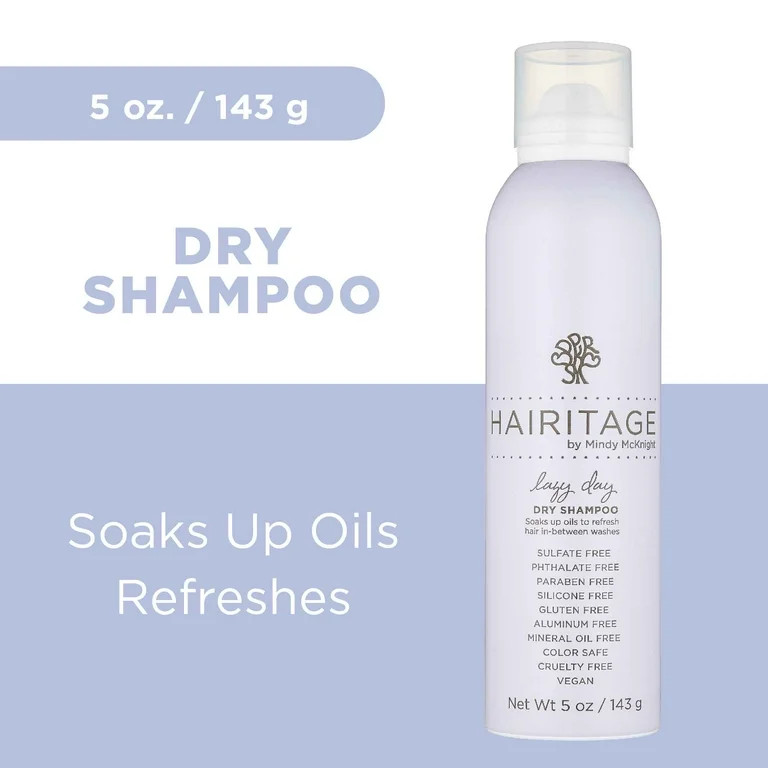Hairitage Lazy Day Dry Shampoo Spray - Volume and Texture, 5 oz | Walmart (US)