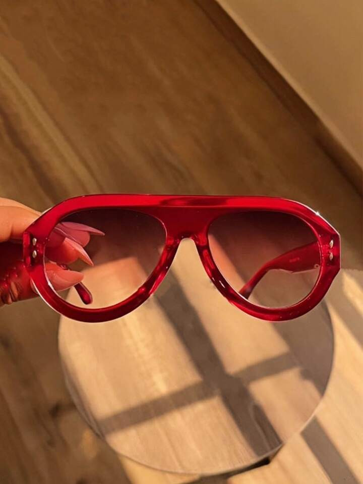 1pc Oversized Sports Fashion Glasses, Personality Street Style Fashion Eyewear,Casual & Versatile Basics Fall Winter Women Outfits Clothes Business Casual Gifts Y2k Fashion Glasses For Women Shades For Ladies Eyeglasses Fall Winter Outfits Beach Accessories Vintage Y2k Basics Business Casual Gifts Y2KFest MusicFest | SHEIN