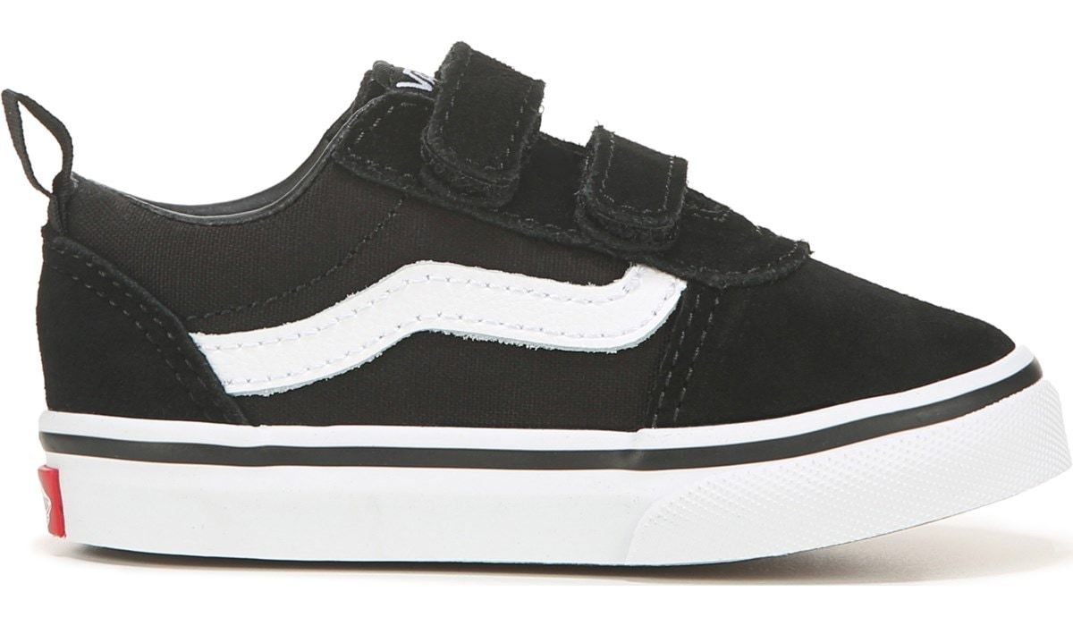 Vans Kids' Ward Low 2V Sneaker Toddler Black, Sneakers and Athletic Shoes, Famous Footwear | Famous Footwear