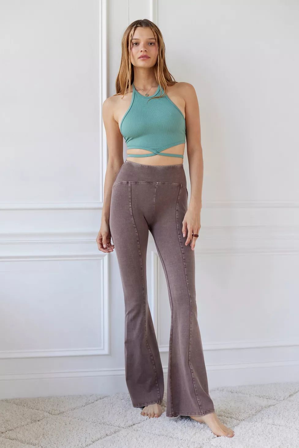 Out From Under Aria Seamed Flare Leg Pant | Urban Outfitters (US and RoW)