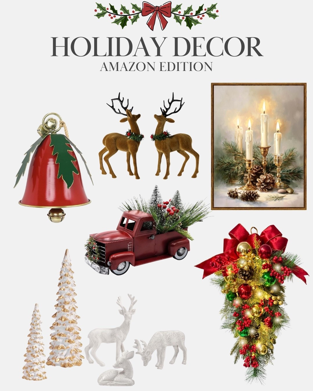 ✨ Deck the halls with Amazon’s festive decor 🎄❤️

#AmazonHome #HolidayDecor #FestiveHome #CozySeason #AmazonFinds #SeasonalStyle #HolidayVibes #HomeInspo #AmazonFavorites #DecorOnABudget

#LTKHome #LTKHoliday #LTKSeasonal