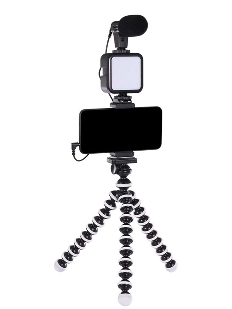 Selfie Light With Adjustable Tripod Stand & Phone Holder | SHEIN