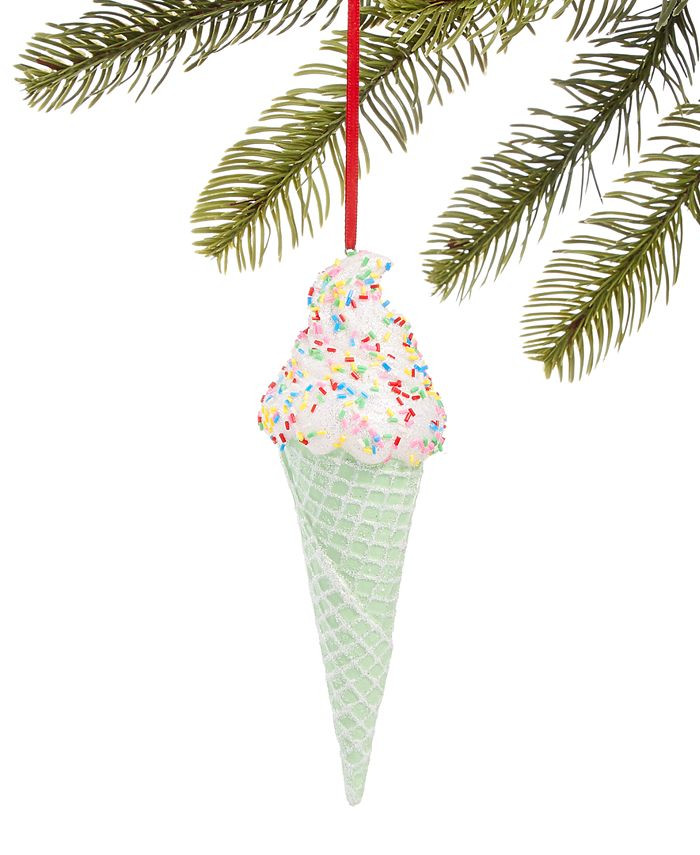Holiday Lane Sweet Tooth Mint Ice Cream Ornament, Created for Macy's & Reviews - Shop All Holiday... | Macys (US)