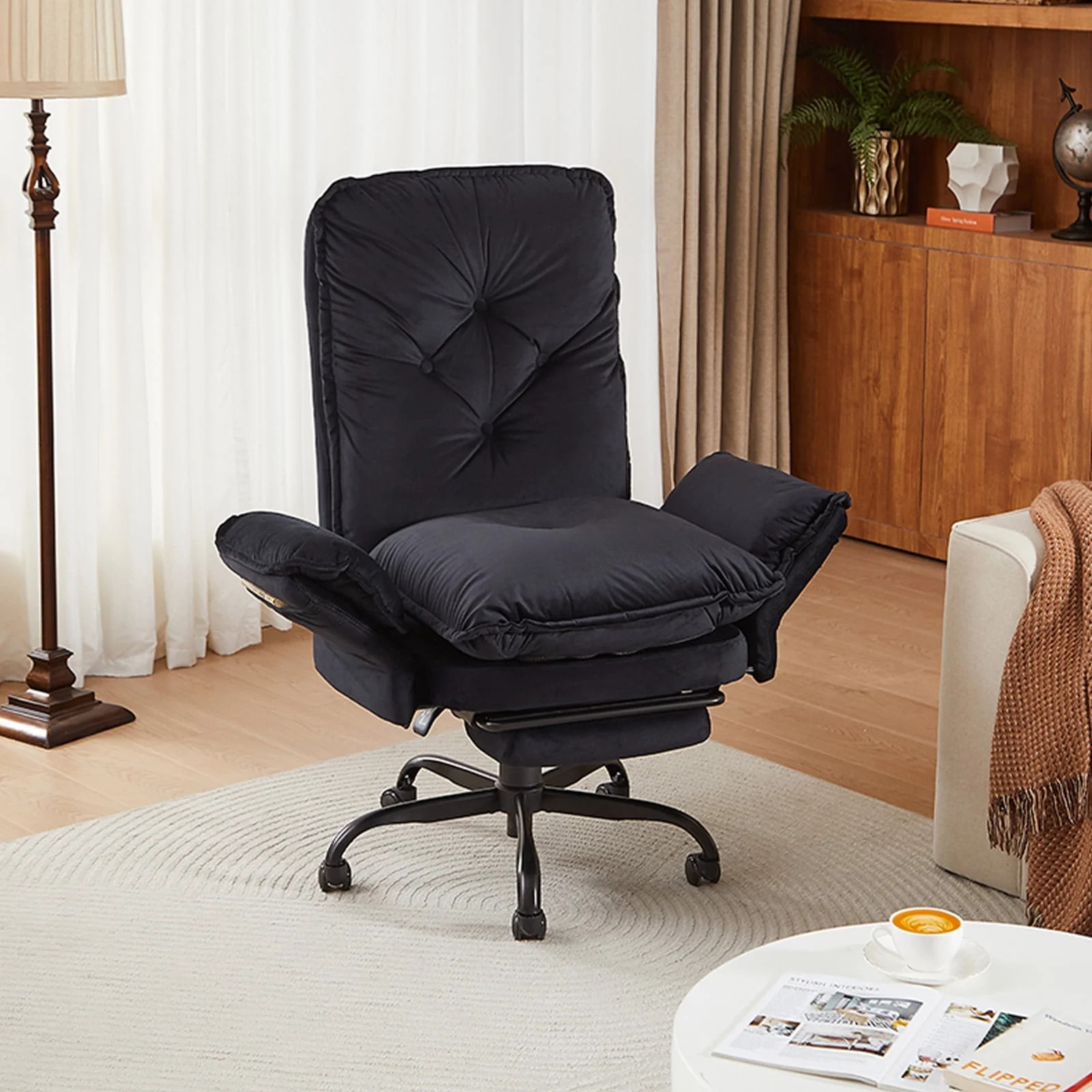 Bestier Big and Tall Executive Office Chair with Flip-up Arms for Adult, Wide Seat Ergonomic Comp... | Walmart (US)