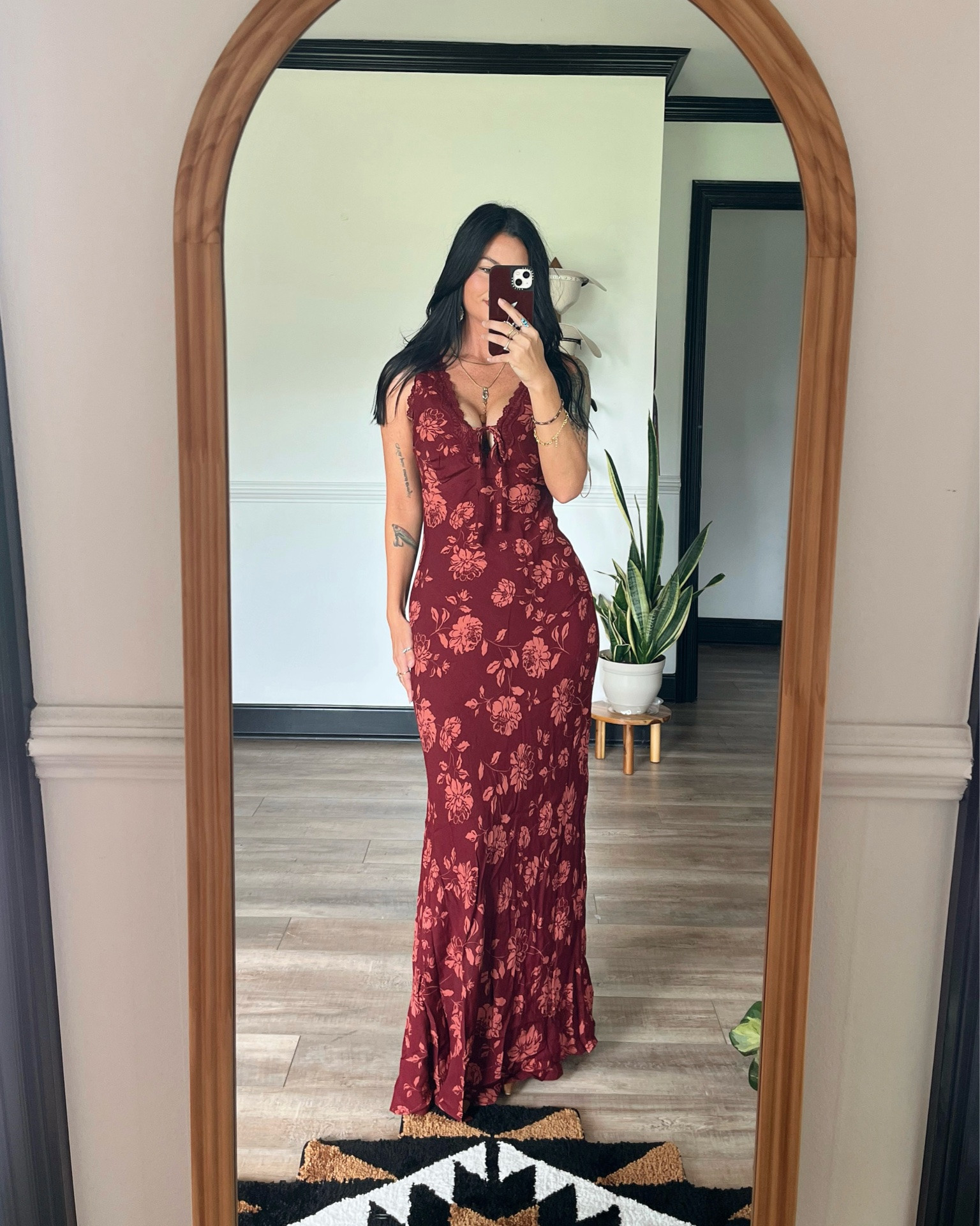 The most stunning fall wedding guest dress! Super chic & classy ❤️ love the wine color. Code LORILYNN35 for 35% off. Wearing xs

#LTKootd #LTKgrwm #LTKSeasonal