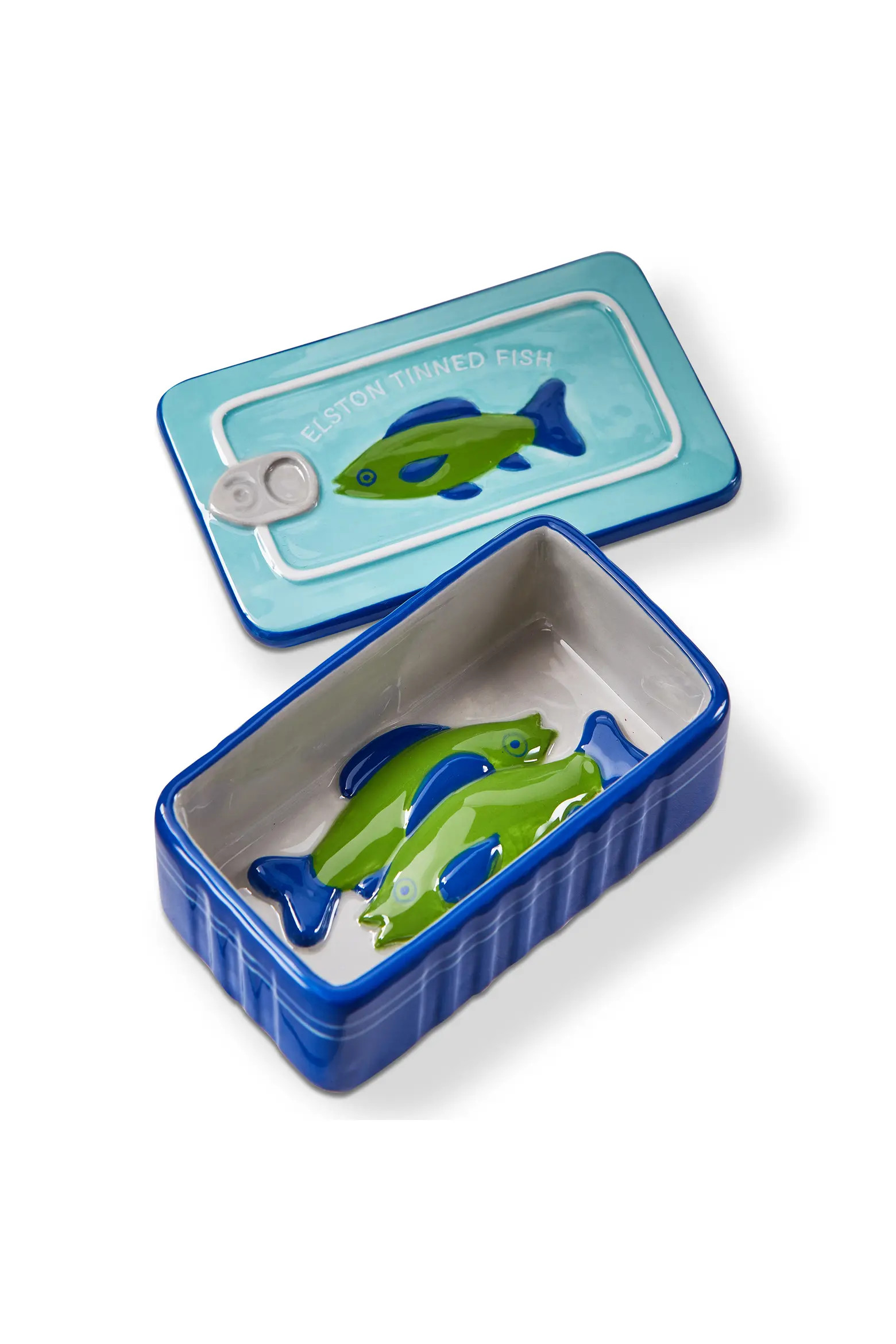 Tinned Fish Trinket Dish Blue Multi Earthenware Summer | Nordstrom | Nordstrom