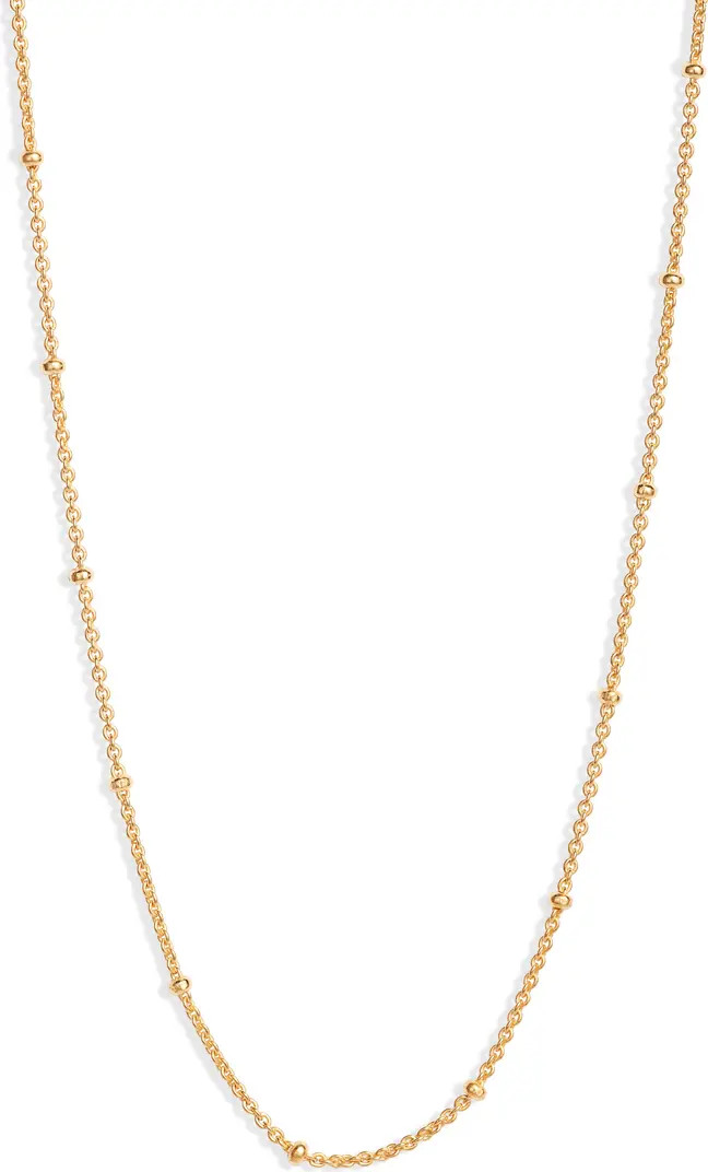 Monica Vinader 21-Inch Fine Beaded Chain | Nordstrom | Nordstrom