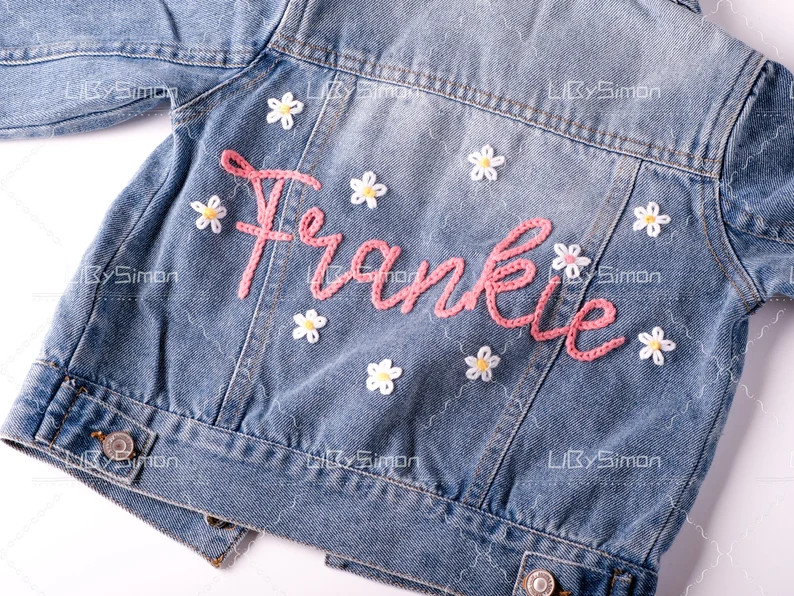 Personalized Baby Denim Jacket: Custom Name Toddler Jean Jacket | Etsy (Global)