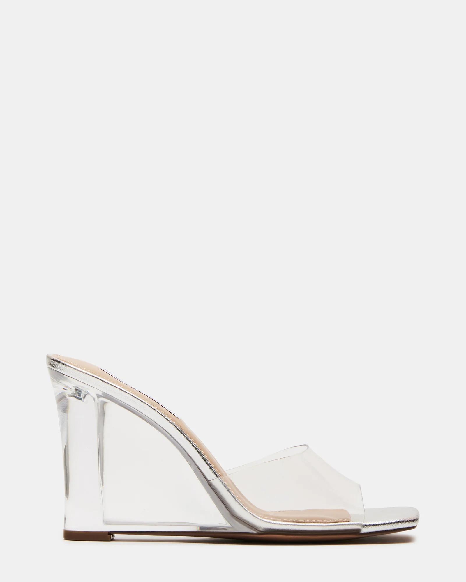 REVEAL Clear Mule Wedge Sandal | Women's Sandals | Steve Madden (US)