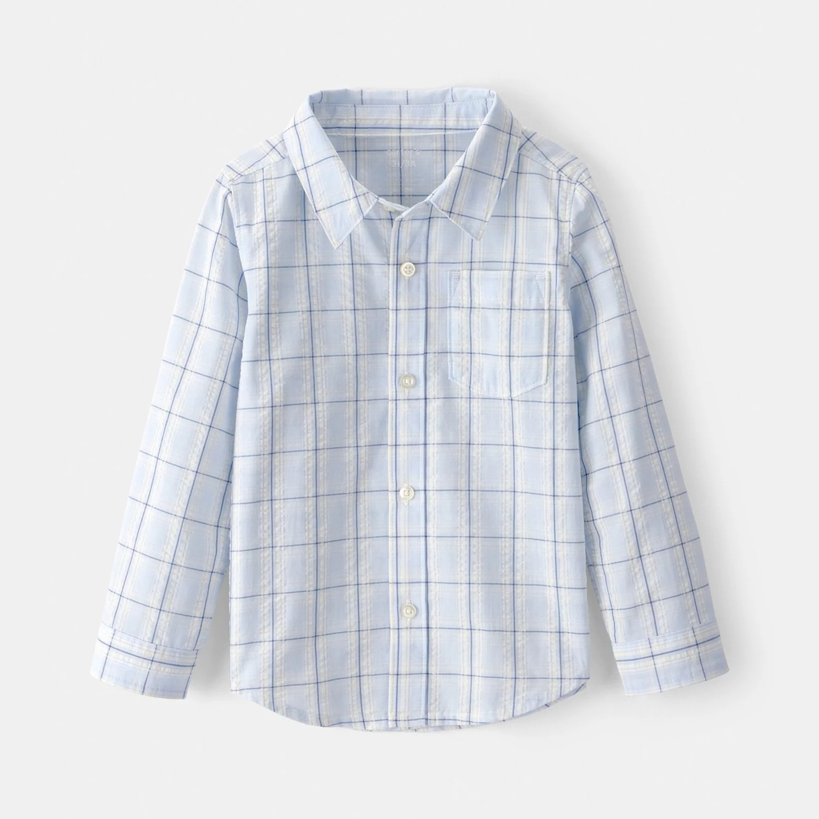 Toddler Boys Carter’s Long Sleeve Plaid Button-Down Shirt, Toddler Boy's, Size: 2T | Kohl's