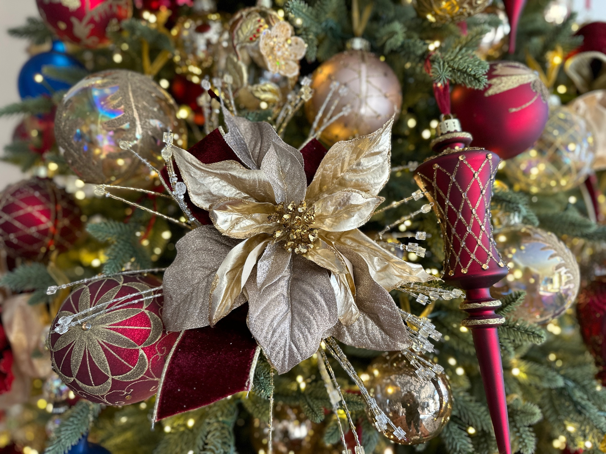 Can never shop too early for Christmas decor. These large silver and gold sprays are so pretty! I style them with a large poinsettia for added beauty and charm

#LTKSeasonal #LTKHome #LTKStyleTip
