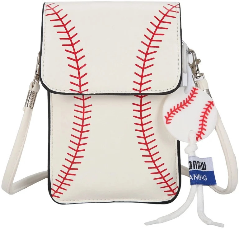 Baseball Crossbody Bag Baseball Printed Cell Phone Bag Versatile Phone Shoulder Bag Personalized ... | Walmart (US)