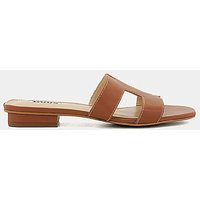 Dune Loupe Slider Sandal Wide Fit TAN - Dune - Size: 39 | JD Williams (UK)