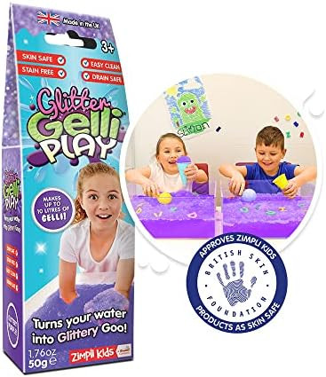 Zimpli Kids Sensory Toys Glitter Gelli Play Birthday Gift for Kids, Purple, 50g | Amazon (UK)