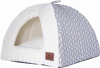 Miss Meow Cat Bed for Indoor Cats,Medium Large Cats Cave Bed,Machine Washable,Removable Cushion C... | Amazon (US)
